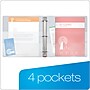 Cardinal Premier ClearVue 1" 3-Ring View Binders, D-Ring, White (11100)~#|#~sp112837633_sc7