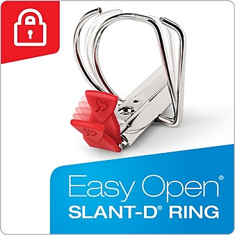 Cardinal Premier EasyOpen ClearVue 4" Slant-D 3-Ring View Binder, White (CRD10340)