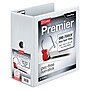 Cardinal Premier ClearVue 5" 3-Ring View Binders, D-Ring, White (10350CB)~#|#~sp112837646_sc7