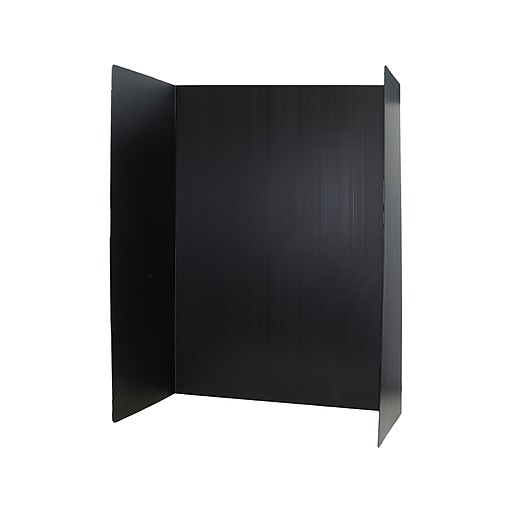 Flipside Premium Polypropylene Presentation Board, 3' x 4', Black, 24/Pack  (30072-24)