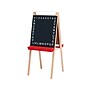 Flipside Child's Dry-Erase/Chalkboard Easel, 44", Wood/White/Black/Red, Assorted Materials (17315)~#|#~sp112853319_sc7