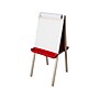 Flipside Child's Dry-Erase/Chalkboard Easel, 44", Wood/White/Black/Red, Assorted Materials (17315)~#|#~sp112853320_sc7