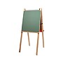 Flipside Child's Deluxe Double Dry-/Wet-Erase Easel, 44", Wood/White/Green/Red, Assorted Materials (17237)~#|#~sp112853326_sc7