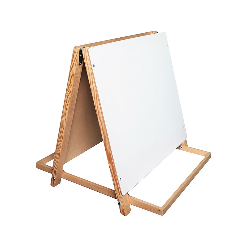 Flipside Tabletop Easel, 18.5", White/Green/Wood, Assorted Materials (17305) image 1