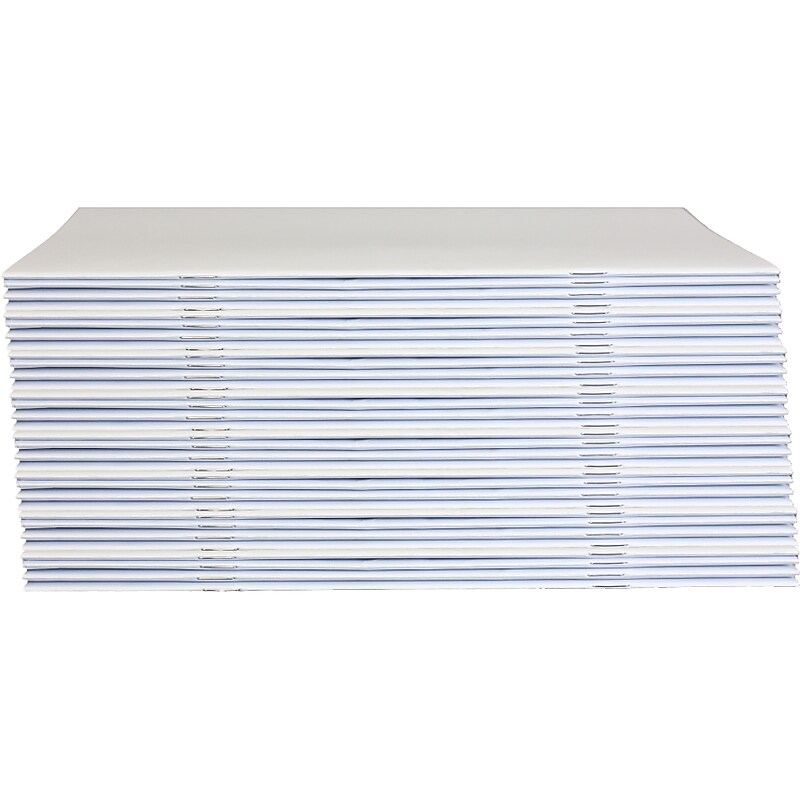 Flipside Drawing Book, 7" x 8.5", White, 14 Sheets/Book, 24/Pack (BK524) image 1