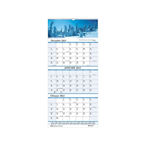2022 House of Doolittle 17" x 8" Wall Calendar, Earthscapes Scenic