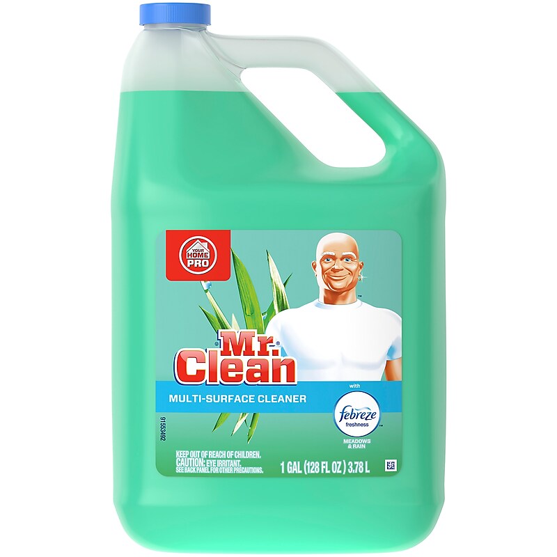 Mr. Clean Multi-Surface Cleaner with Febreze Freshness, Meadows & Rain Scent, 1 gal. (23124) image 1