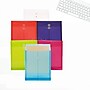 Jam Paper Plastic File Pocket, Letter Size, Assorted, 6/Pack (118B1assrtd)~#|#~sp112937171_sc7