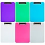 JAM Paper Plastic Clipboard, Letter Size, Assorted Colors, 6/Pack (3409ASSRT)~#|#~sp112937315_sc7