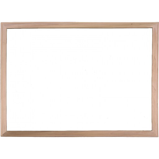 Flipside DryErase Whiteboard, Wood Frame, 3' x 4' (17640) Staples