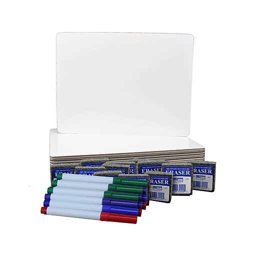 Flipside DryErase Whiteboard Set, 1' x 1', 12/Pack (31004