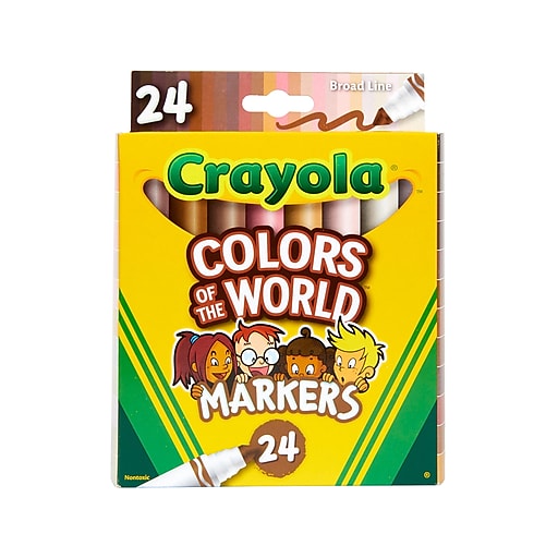 Crayola-58-6571 Crayola 24 Súper Maxi Punta Rotuladores Lavables,  Multicolor (58-6571) , Color/modelo Surtido con Ofertas en Carrefour