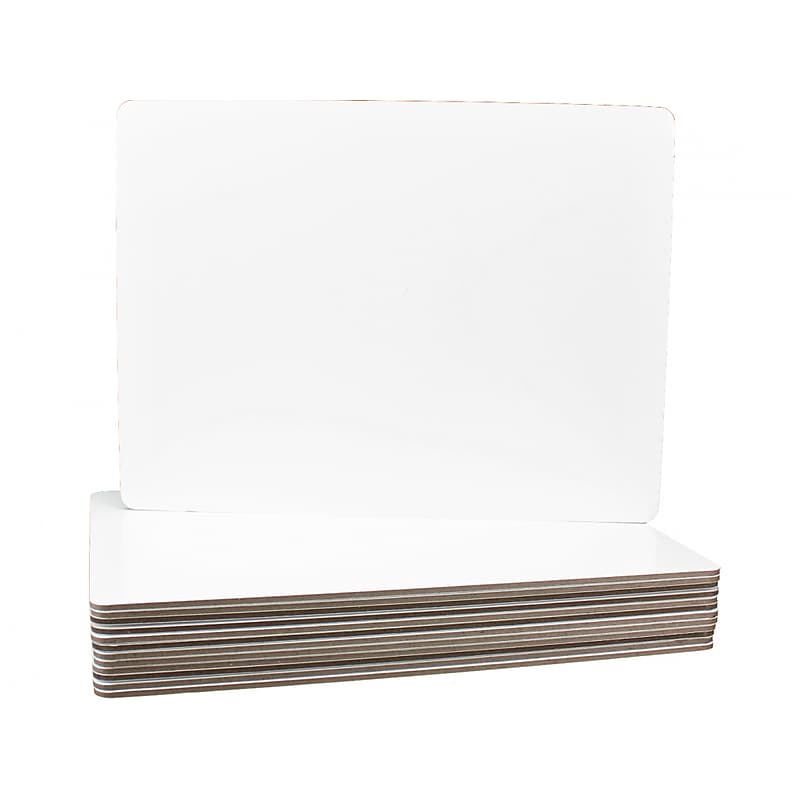 Flipside Dry-Erase Whiteboard, 9" x 12", 12/Pack (11277) image 1