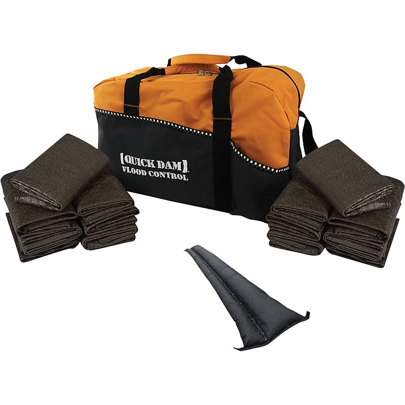 Quick Dam Water Flood Barriers, 5 ft., 14/Box (QDDUFF5-14) image 1