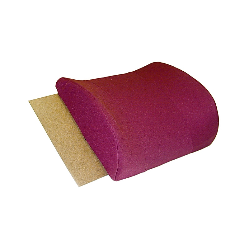 DMI Relax-A-Bac 14" x 13" Foam Lumbar Cushion With Strap, Polyester/Cotton Cover, Burgundy (555-7302-0700) image 1