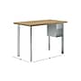 HON Coze 42"W Desk w/U-Storage, Natural Recon and Silver (HONRPL2442N1P6S)~#|#~sp113118263_sc7