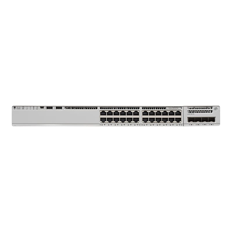 Cisco Catalyst 9200 24-Port Gigabit Ethernet Managed Switch, Silver (C9200-24P-E) image 1