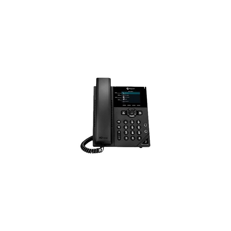 Poly VVX 250 Business IP Phone Corded, Black (89B66AA#ABA) image 1