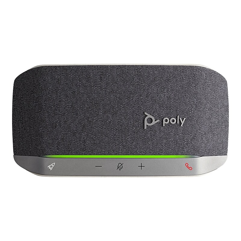 Poly Sync 20+ USB-C, MS Speakerphone with BT600C, Black/Silver (772D1AA) image 1