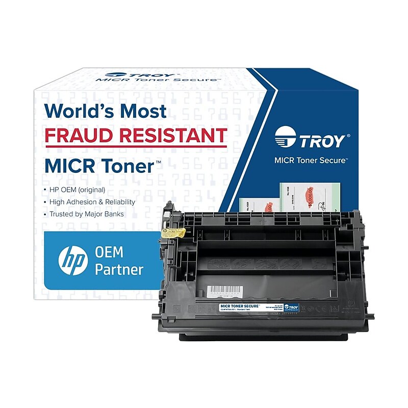 Troy MICR Toner Secure M610/M611/M612 Black Standard Yield and Cartridge (02-W1470A-001) image 1