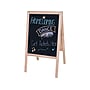 Flipside Dry-Erase/Chalkboard Marquee Easel, 42", White/Black/Natural Wood (31200)~#|#~sp113122077_sc7