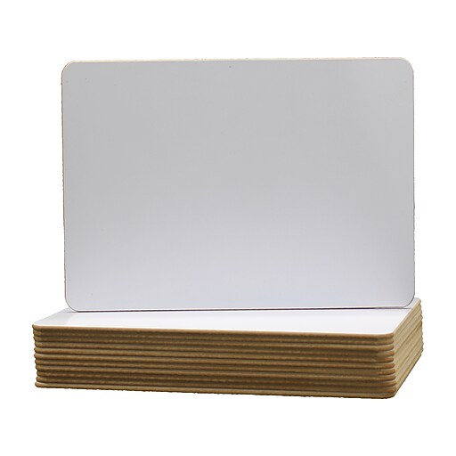 Flipside DryErase Mobile Whiteboard, 0.75' x 1', 12/Pack (35959) Staples