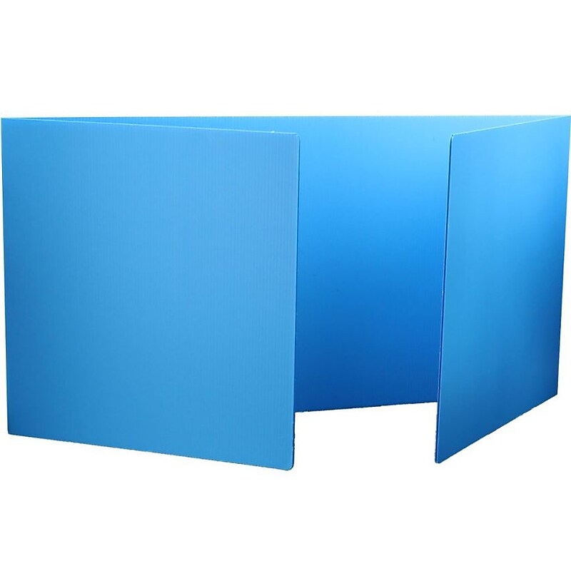 Flipside Premium 47" Study Carrel, Blue 24/Pack (19272-24) image 1