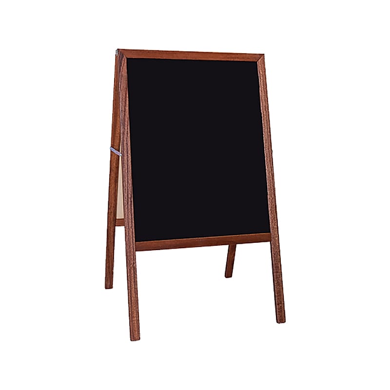 Flipside Chalkboard Marquee Easel, 42", Black/Stained Wood (31221) image 1
