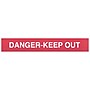Queue Solutions WeatherMaster 250 2" Red Nylon Crowd Control Belt Barrier, Red - DANGER KEEP OUT (WMR250R-RWD110)~#|#~sp113122137_sc7