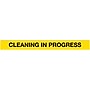 Queue Solutions WeatherMaster 300 2" Yellow Nylon Crowd Control Belt Barrier, Yellow - CLEANING IN PROGRESS (WMR300Y-YBCIP110)~#|#~sp113122152_sc7