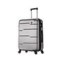 DUKAP Rodez 23.75" Hardside Suitcase, 4-Wheeled Spinner, TSA Checkpoint Friendly, Silver (DKROD00M-COA)~#|#~sp113122252_sc7