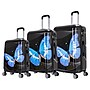 InUSA Hardside Butterfly Suitcase, 4-Wheeled Spinner, TSA Checkpoint Friendly, Black Butterfly (IUAPCSML-BBU)~#|#~sp113122267_sc7