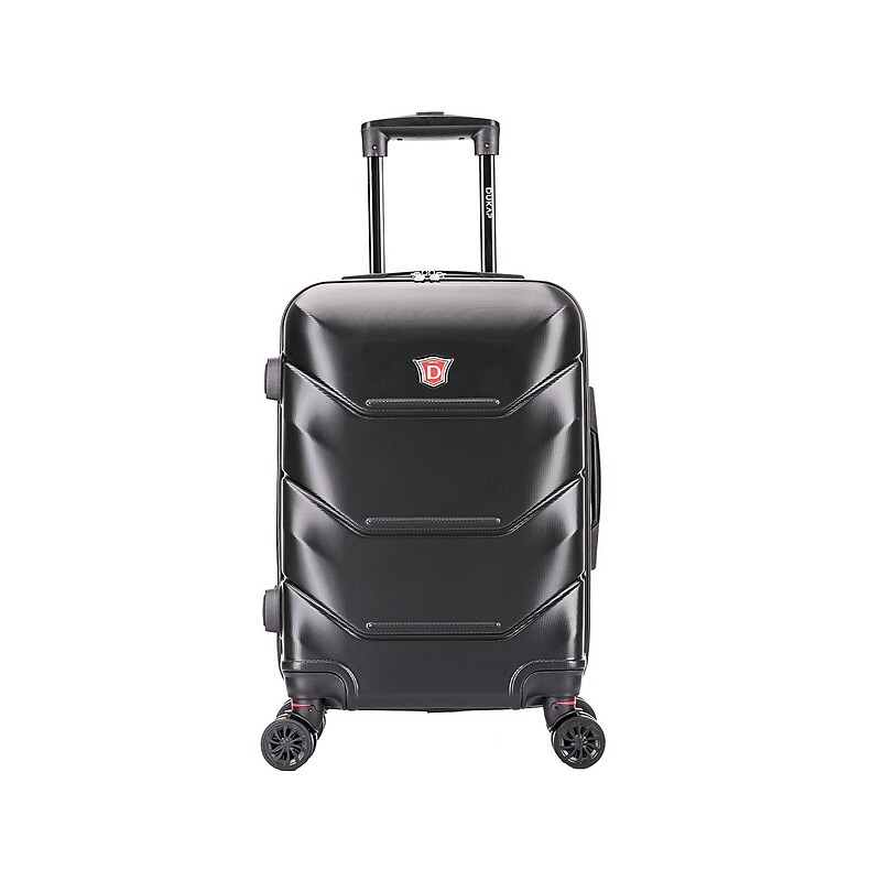 DUKAP Zonix 20" Hardside Carry-On Suitcase, 4-Wheeled Spinner, TSA Checkpoint Friendly, Black (DKZON00S-BLK) image 1