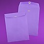 JAM Paper 9" x 12" Open End Catalog Colored Envelopes with Clasp Closure, Violet Purple Recycled, 10/Pack (900906767B)~#|#~sp113368663_sc7