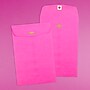 JAM Paper Open End Clasp #1 Catalog Envelope, 6" x 9", Fuchsia Pink, 100/Box (900909024)~#|#~sp113368780_sc7