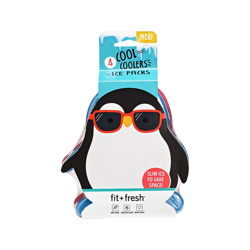 Fit & Fresh Cool Coolers Ice Packs, Assorted Colors (807KFF) image 1