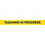 Queue Solutions WeatherMaster 250 2" Red Nylon Crowd Control Belt Barrier, Yellow - CLEANING IN PROGRESS (WMR250R-YBCIP110)~#|#~sp113452700_sc7