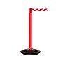 Queue Solutions WeatherMaster 250 2" Red Nylon Crowd Control Belt Barrier, Yellow - OUT OF SERVICE (WMR250R-YBO110)~#|#~sp113452711_sc7