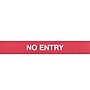 Queue Solutions WeatherMaster 250 2" Red Nylon Crowd Control Belt Barrier, Red - NO ENTRY (WMR250R-RWN110)~#|#~sp113452718_sc7