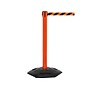 Queue Solutions WeatherMaster 250 2" Orange Nylon Crowd Control Belt Barrier, Red - AUTHORIZED ACCESS ONLY (WMR250O-RWA110)~#|#~sp113452719_sc7