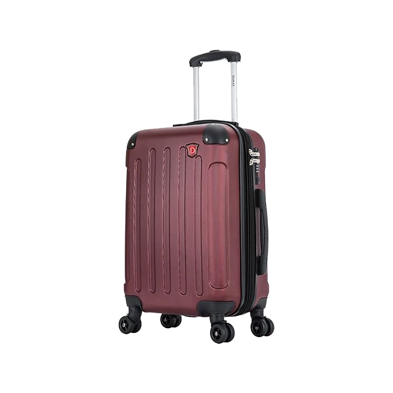DUKAP Intely 20" Hardside Suitcase, 4-Wheeled Spinner, TSA Checkpoint Friendly, Wine (DKINT00S-WIN) image 1