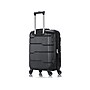 DUKAP Rodez 20" Hardside Carry-On Suitcase, 4-Wheeled Spinner, TSA Checkpoint Friendly, Black (DKROD00S-BLK)~#|#~sp113452872_sc7