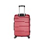 DUKAP Rodez 24" Hardside Suitcase, 4-Wheeled Spinner, TSA Checkpoint Friendly, Red (DKROD00M-RED)~#|#~sp113452877_sc7