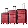 DUKAP Rodez 3-Piece Hardside Spinner Luggage Set, TSA Checkpoint Friendly, Red (DKRODSML-RED)~#|#~sp113452886_sc7