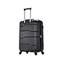DUKAP Rodez 24" Hardside Suitcase, 4-Wheeled Spinner, TSA Checkpoint Friendly, Black (DKROD00M-BLK)~#|#~sp113452898_sc7