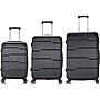 DUKAP Rodez 3-Piece Hardside Spinner Luggage Set, TSA Checkpoint Friendly, Black (DKRODSML-BLK)~#|#~sp113452907_sc7