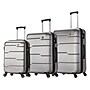 DUKAP Rodez 3-Piece Hardside Spinner Luggage Set, TSA Checkpoint Friendly, Silver (DKRODSML-COA)~#|#~sp113452939_sc7