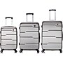 DUKAP Rodez 3-Piece Hardside Spinner Luggage Set, TSA Checkpoint Friendly, Silver (DKRODSML-COA)~#|#~sp113452941_sc7