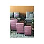 DUKAP Rodez 3-Piece Hardside Spinner Luggage Set, TSA Checkpoint Friendly, Rose Gold (DKRODSML-ROS)~#|#~sp113452956_sc7