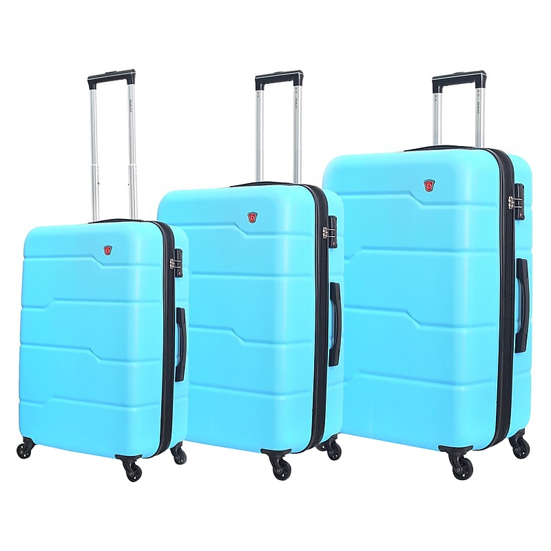 DUKAP Rodez 3-Piece Hardside Spinner Luggage Set, TSA Checkpoint Friendly, Light Blue (DKRODSML-LBL) image 1
